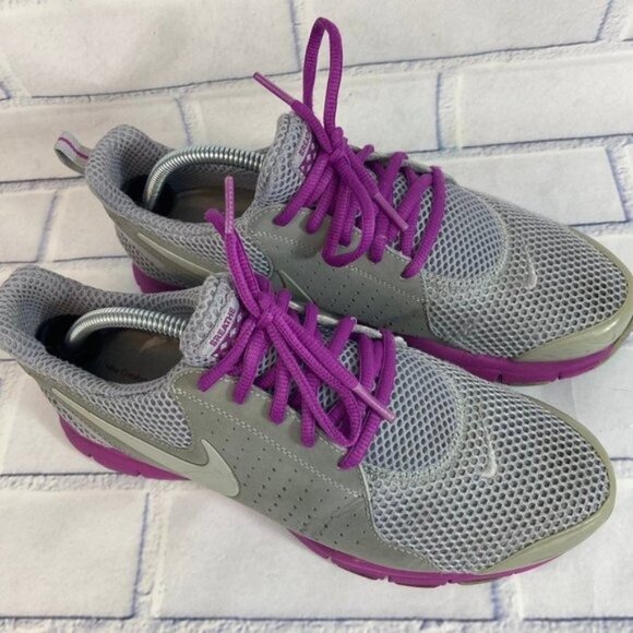 Nike In Season TR comfort memory foam walking shoes grey purple - Picture 3 of 12